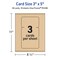 Avery Kraft Brown Index Cards, 3" x 5" Rectangle Rounded Corners